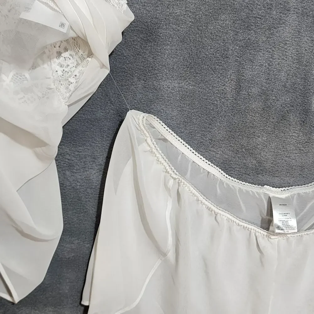 In Bloom by Jonquil Lillian Camisole & Shorts Set Ivory XL‎